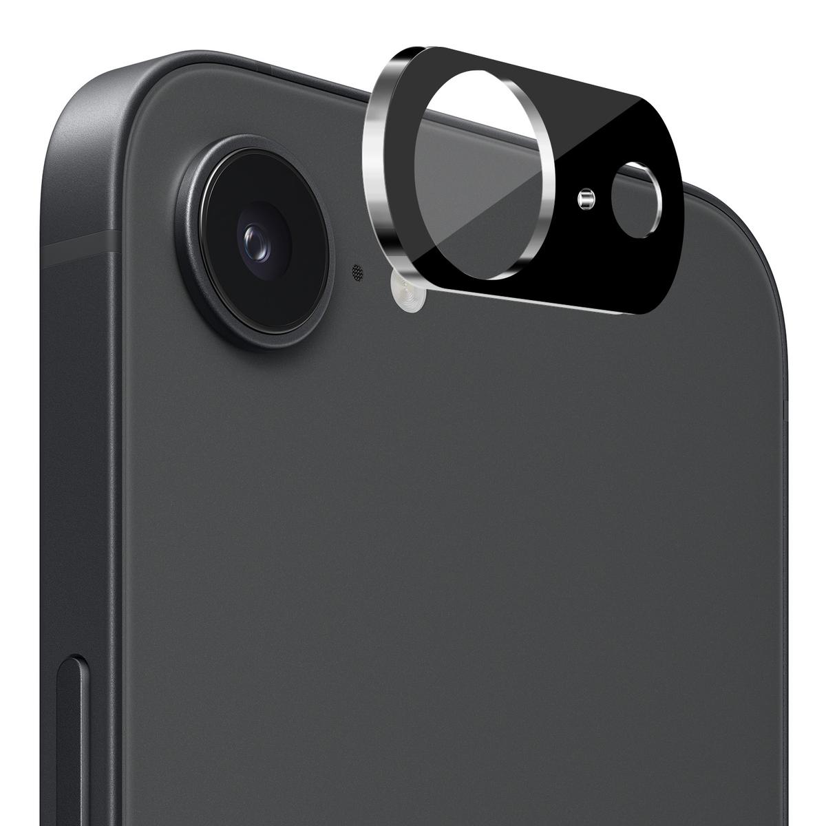 iPhone 17E / 16E / SE4 Camera Lens Colored Edge Tempered(2.5D) - Black, photo 2 of 2