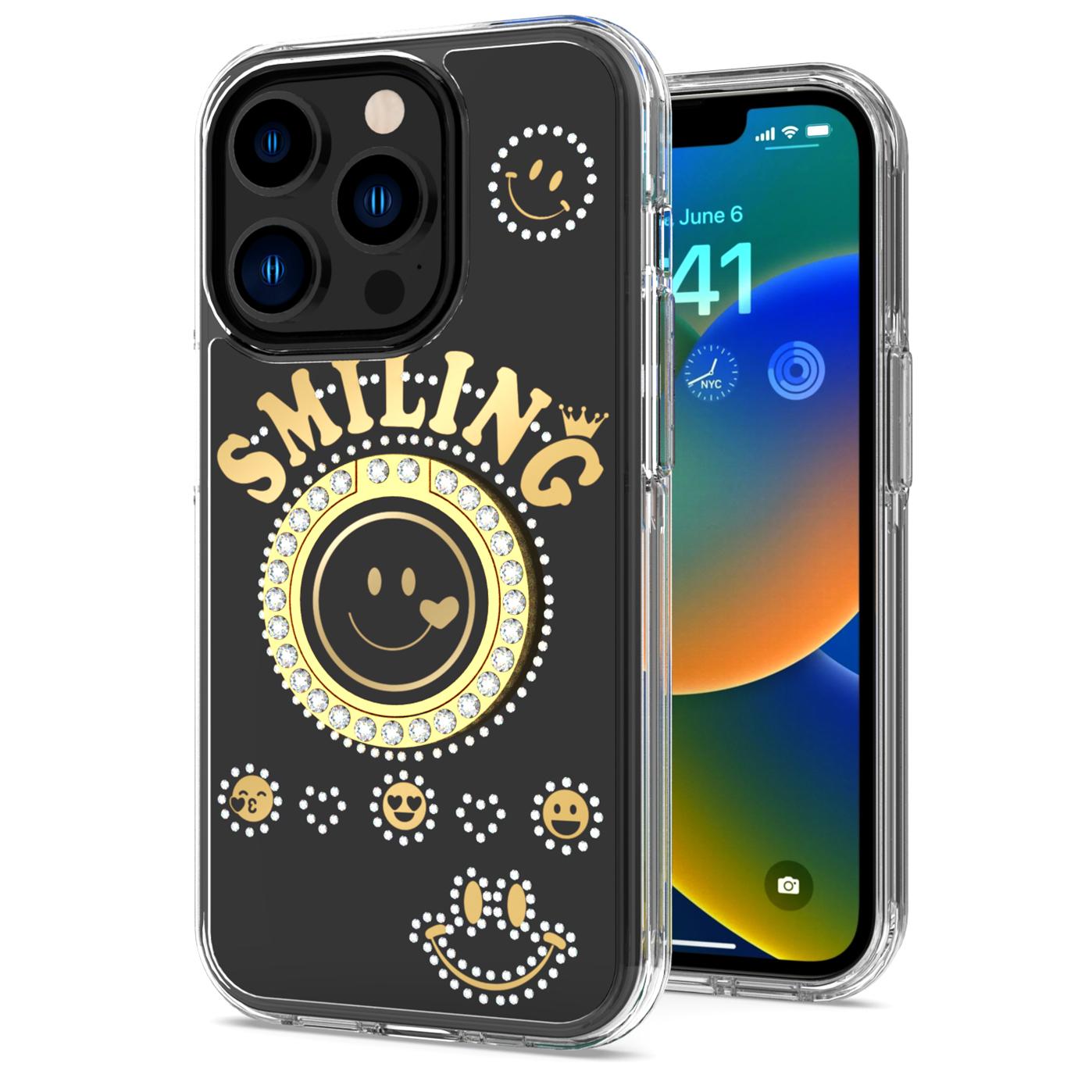 iPhone 15 Plus Mighty Zinc Alloy Kickstand Hybrid Case with UV Oil Finish – Premium Protection & Style