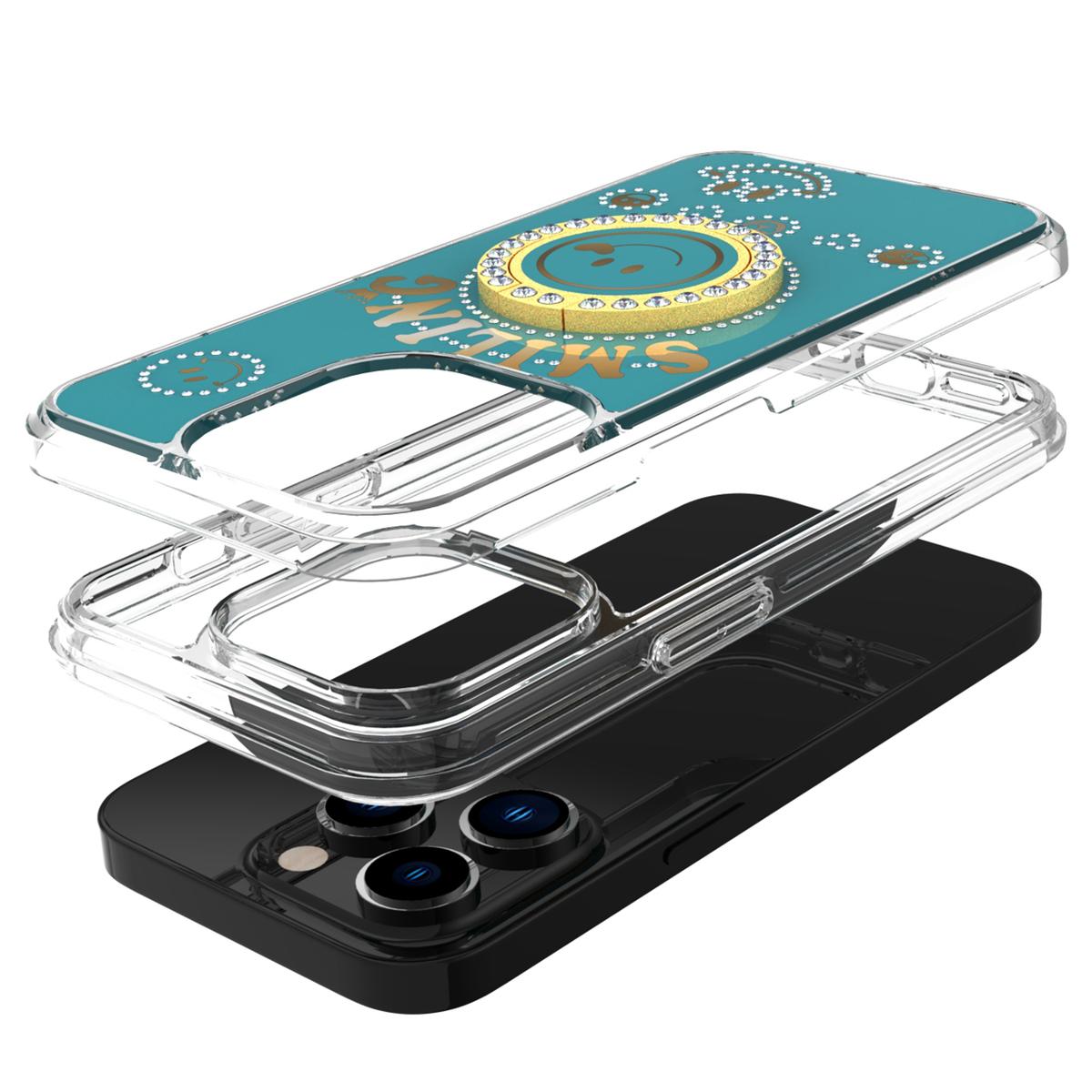 iPhone 15 Plus Mighty Zinc Alloy Kickstand Hybrid Case with UV Oil Finish – Premium Protection & Style, photo 4 of 5