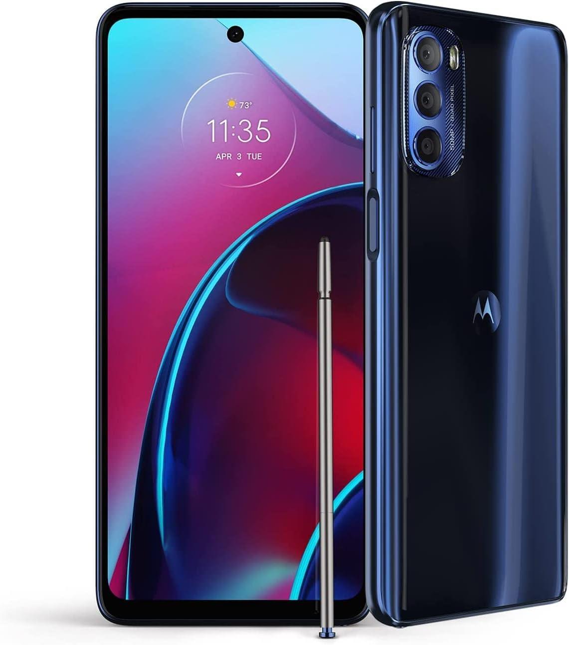 Motorola Moto G Stylus | 2022 | 2-Day Battery | Unlocked | Made for US 4/128GB | 50MP Camera | Twilight Blue | 4G RAM, 4G/3G cellular technology-Under Warranty.