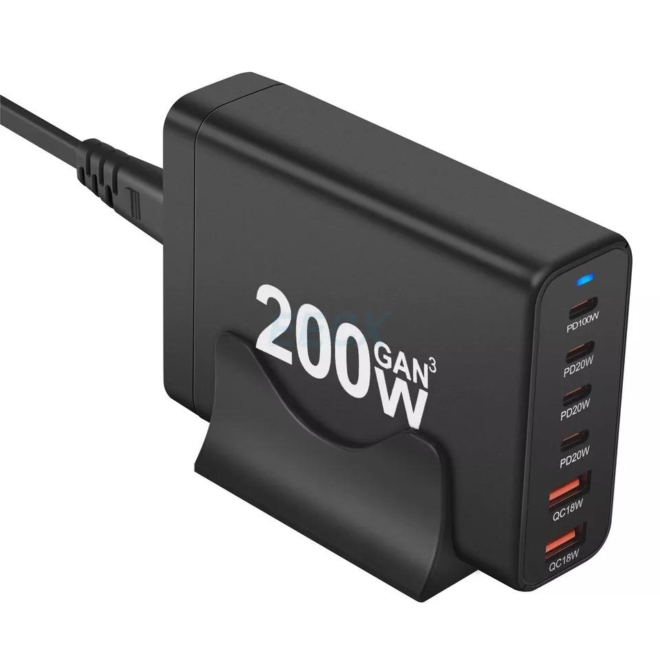 120W Gan Charger PD 40W Fast Charging Station 6 Ports for iPhone Type C Charger, photo 4 of 5
