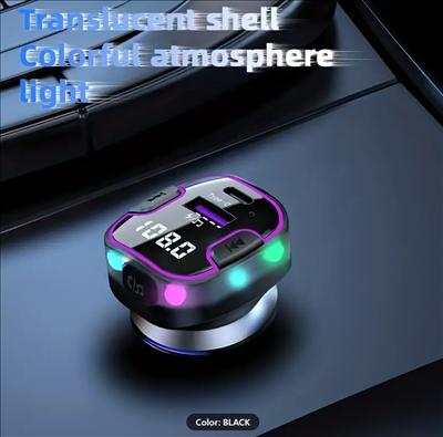 Car Charger Wireless FM BT 5.3 Transmitter Dual USB Modulator 3.1A Car Charger MP3 Player Audio Receiver Handsfree Car Kit, photo 4 of 5