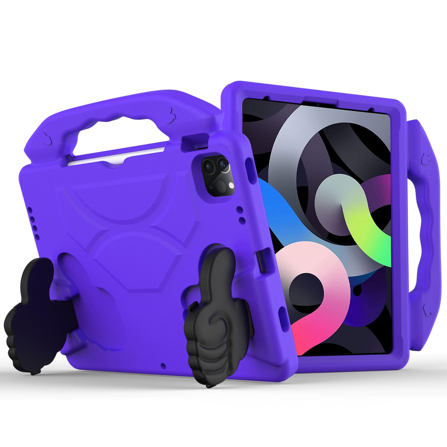 Apple iPad Pro 11inch 2024 Thumbs Up Kickstand Shockproof Tablet Case Cover - Dark Purple