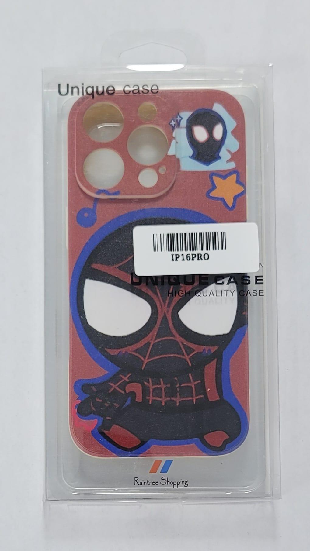 Red Spider-Man Chibi iPhone 16 Pro Case – Fun Marvel Edition