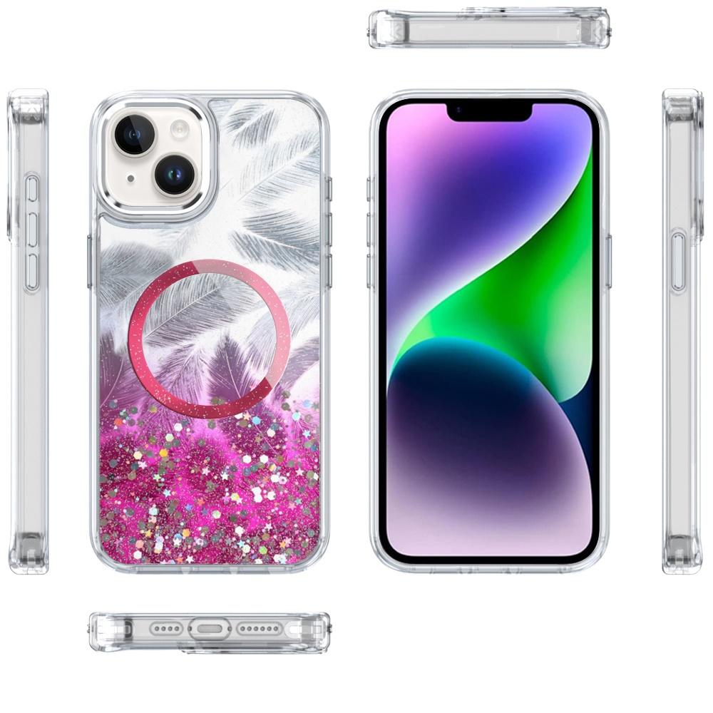 iPhone 14 PLUS Epoxy Glitter Shimmer Hybrid Case with [Magnetic Circle] | Sparkling Shockproof Transparent Cover, photo 12 of 13