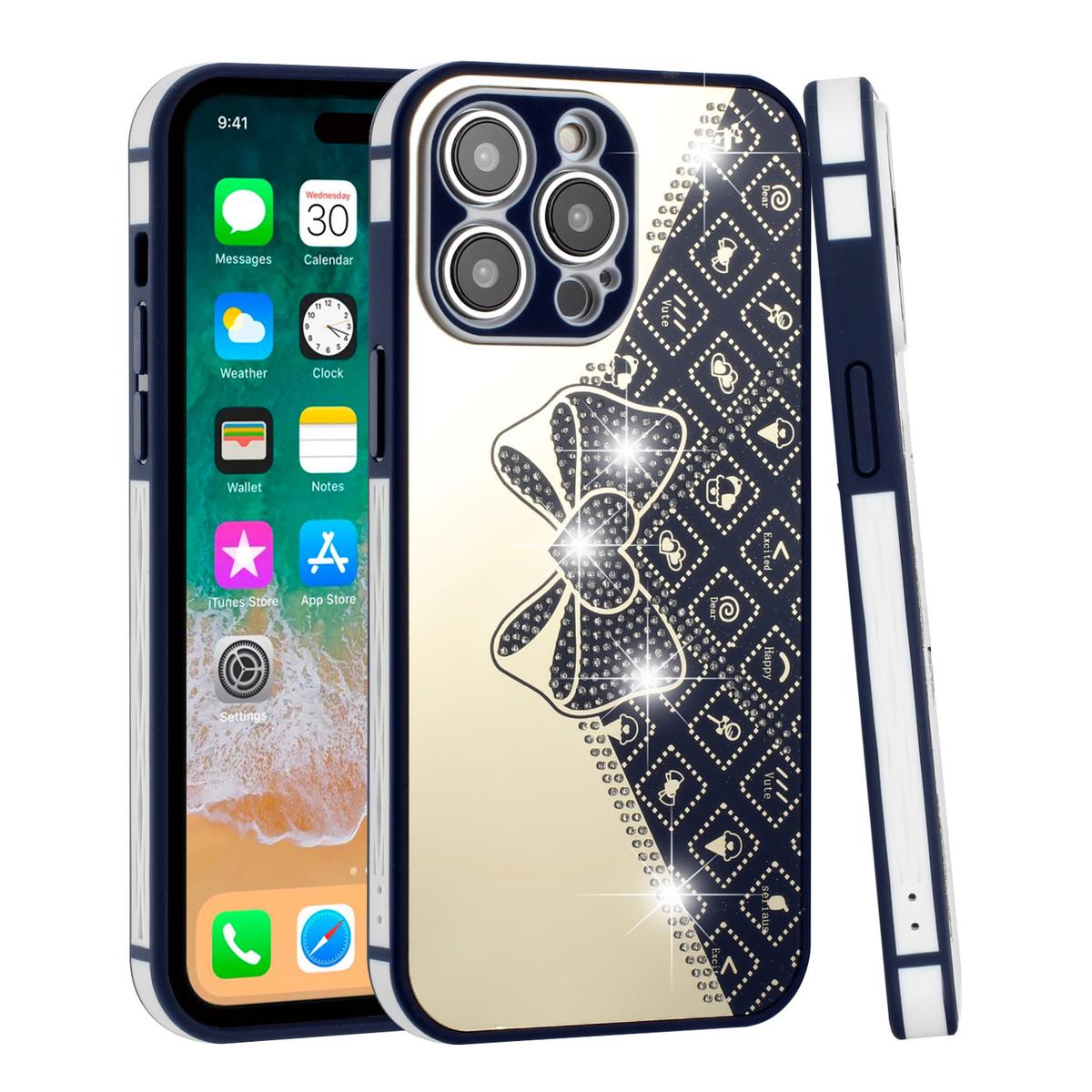 Apple iPhone 14 PRO 6.1" SPLENDID Glitter Bow Design Soft TPU Case Cover – Elegant & Sparkly, photo 4 of 10