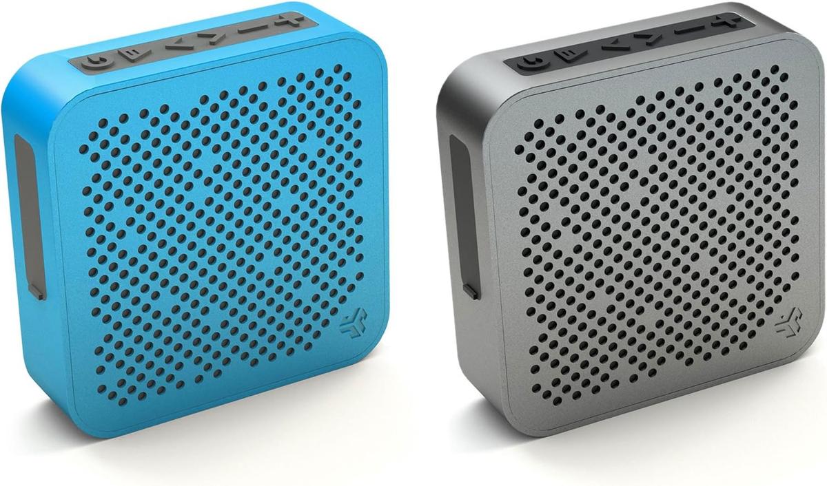 JLab Crasher Mini Wireless Bluetooth Speaker | Bluetooth 2.1 | 18 Hour Battery Life | Water Resistant & Dust Resistant | USB + AUX Backup Available | Blue, photo 5 of 5