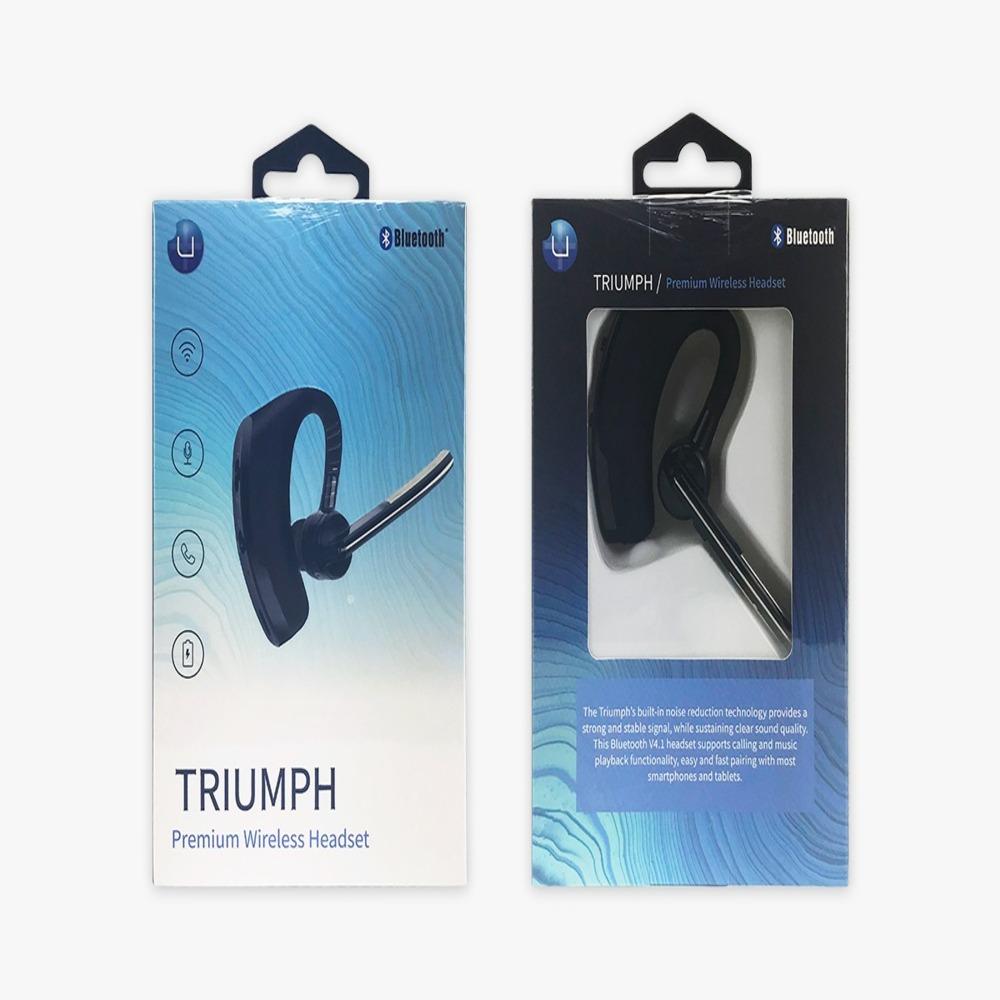 uPlus V8 Triumph Bluetooth Wireless Headset Stereo Headphone Earphone Black