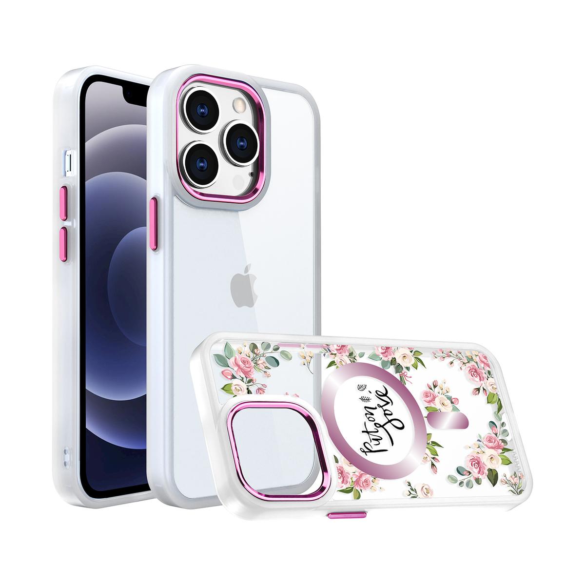 Apple iPhone 11 Pro Max (XI6.5) Flowrite Quotation Design [Magnetic Circle] Transparent Shockproof Hybrid Case, photo 3 of 4