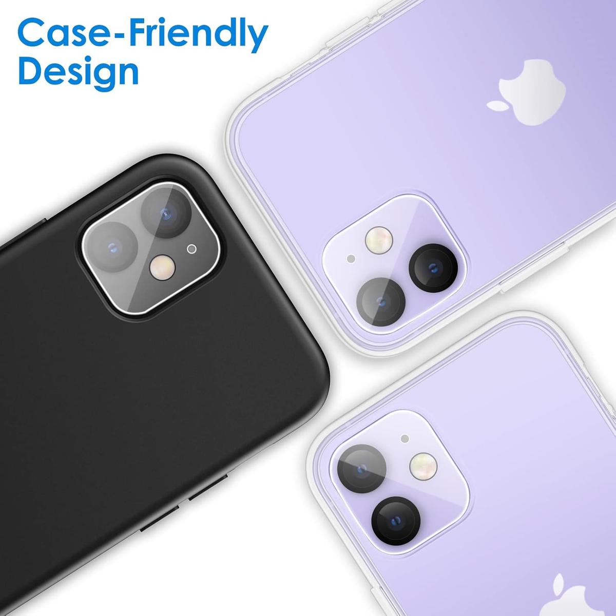 Camera Lens Protector for iPhone 11 – 9H Tempered Glass, Ultra Clear, Anti-Scratch, Case-Friendly (3-Pack), photo 2 of 4