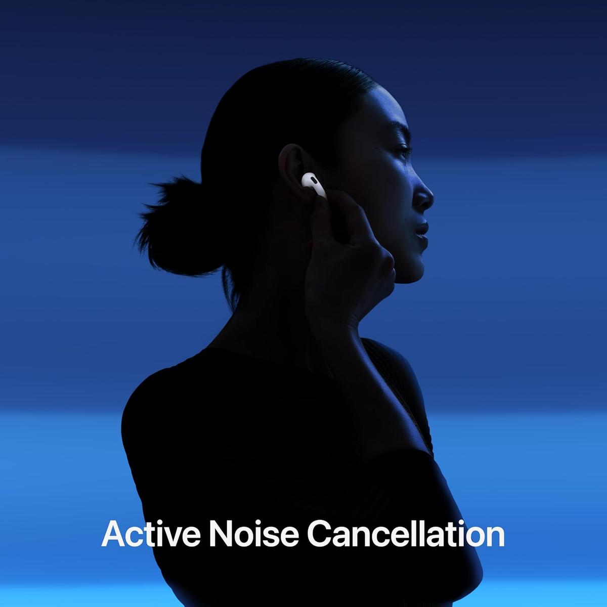 Apple AirPods 4 Wireless Earbuds with Active Noise Cancellation Bluetooth Headphones, Transparency Mode, Personalized Spatial Audio, USB-C Charging Case, Wireless Charging, H2 Chip, photo 3 of 5