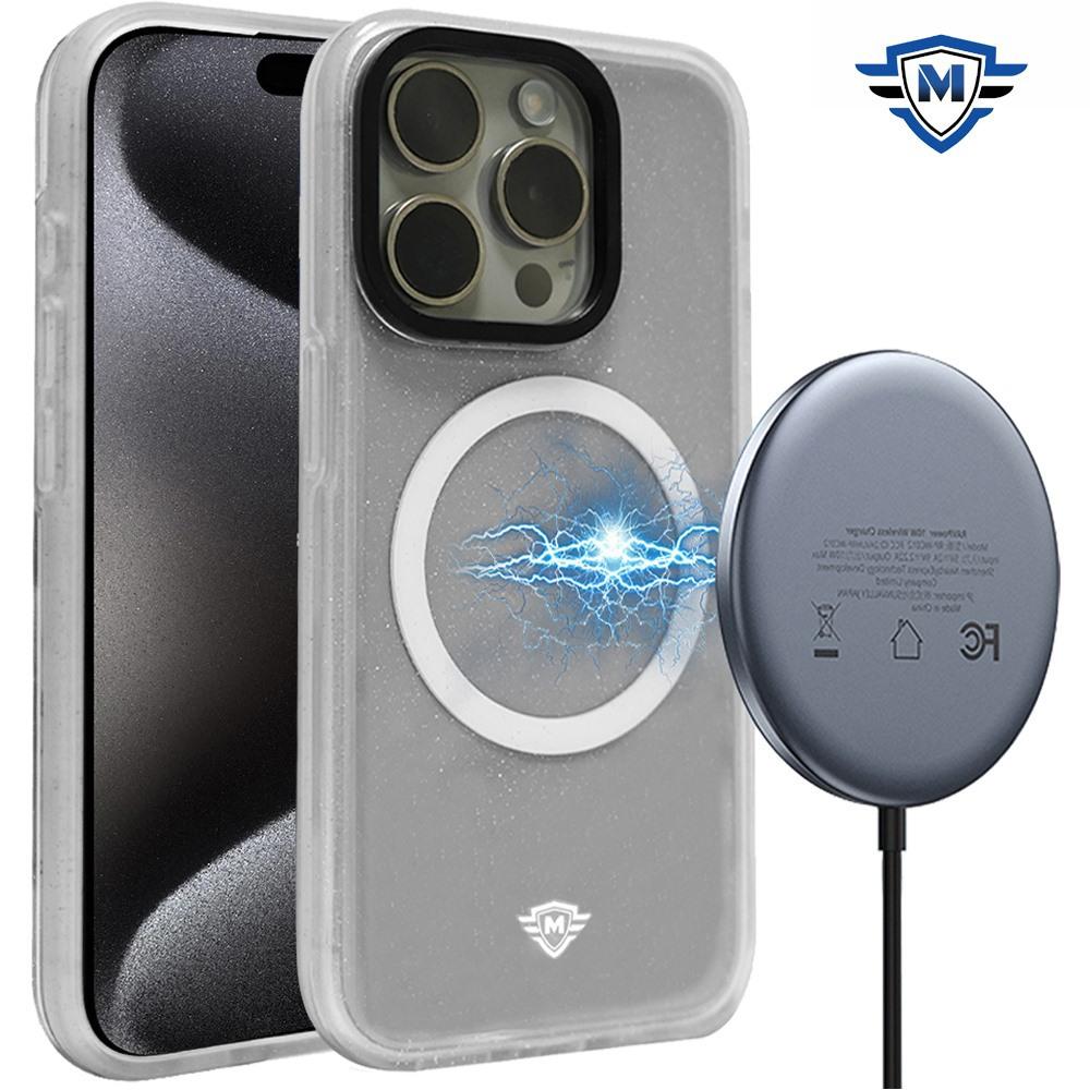  iPhone 15 METKASE Basic Transparent [Magnetic Circle] Premium Hybrid - Clear product