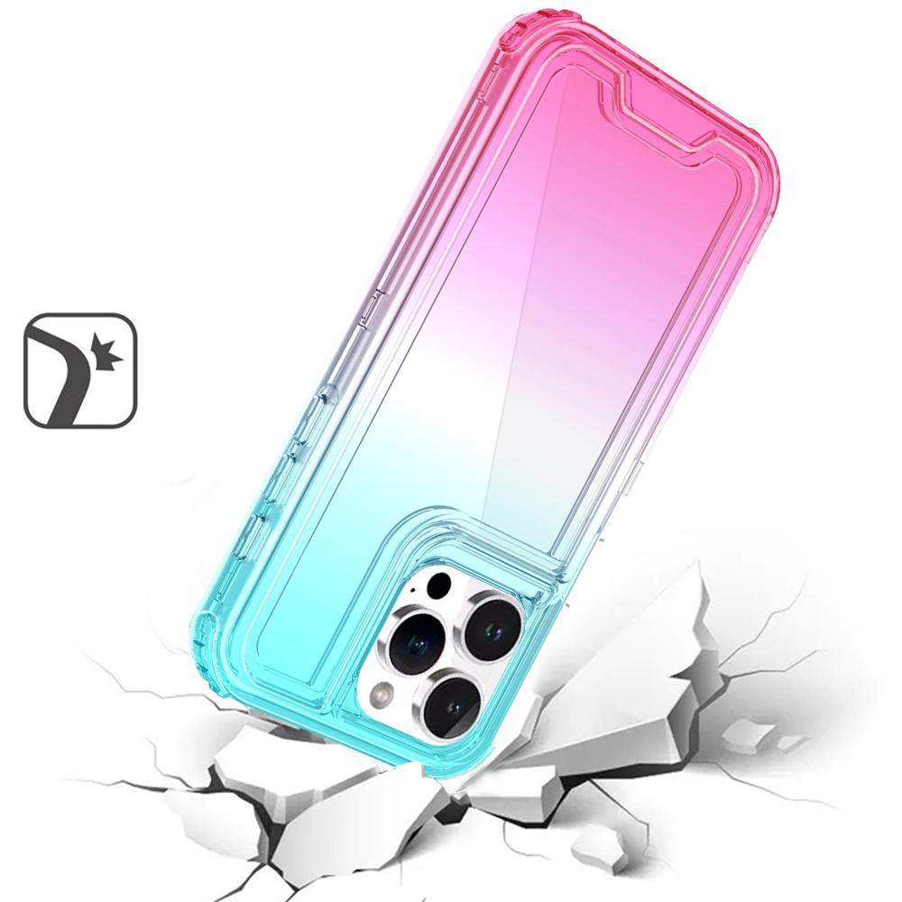 iPhone 16 Pro Max 6.9-Inch 3-in-1 Two-Tone Transparent Hybrid Case – Shockproof Dual-Layer Protective Cover with Clear Back & Color-Accented Bumper, photo 2 of 7