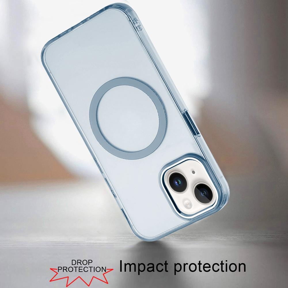 iPhone 14 Plus Magnetic Circle Ring Clear Hybrid Case | Premium Acrylic, Metal Buttons & Raised Camera Lip, photo 2 of 7