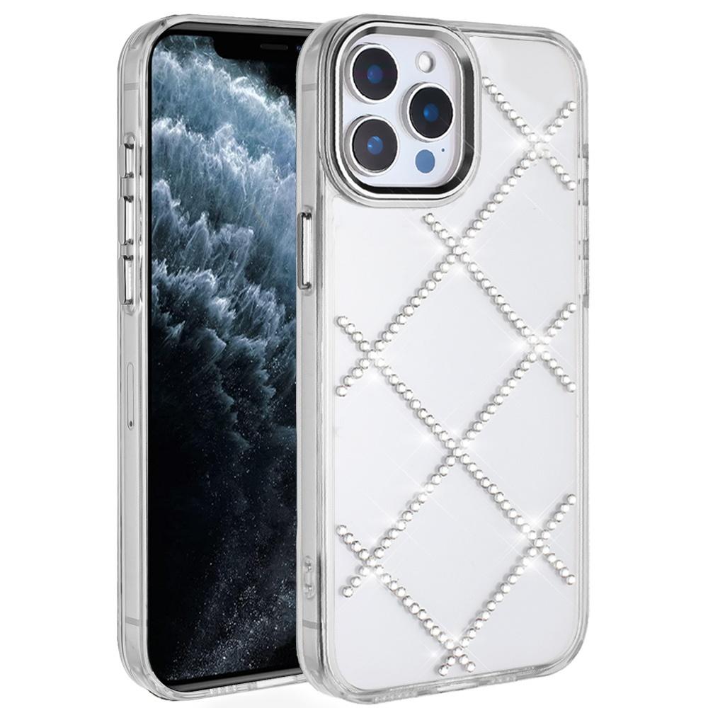 Apple iPhone 11 Pro MAX (XI6.5) Gem Glitter Diamond Transparent Colorful TPU Hybrid Case Cover, photo 4 of 4