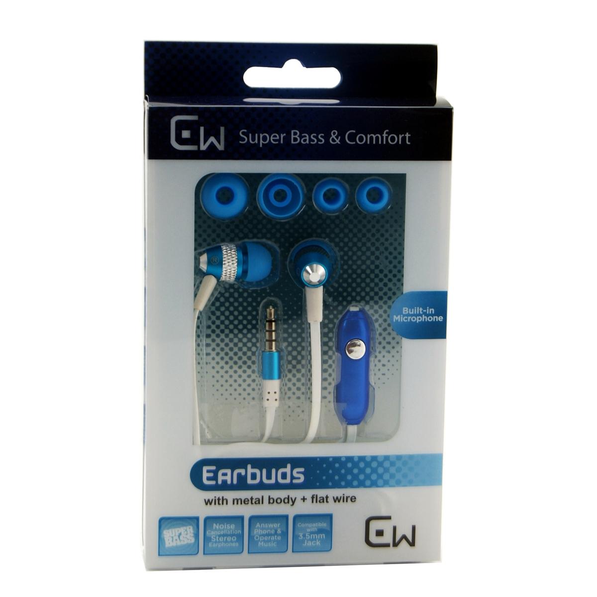 Metal Stereo Hands Free with Super Sound M16 - Blue