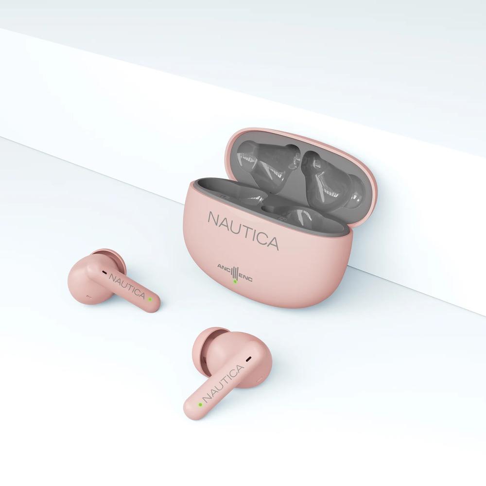 Nautica T680 Hybrid Noise Cancelling (ANC+ENC) Wireless Stereo Earbuds with Charging Case – Bluetooth, Touch Controls, Long Battery Life, photo 8 of 8