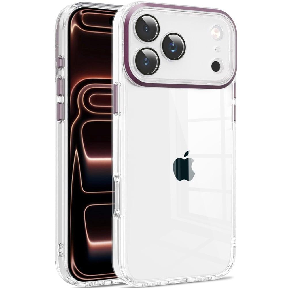 Apple iPhone 18 Pro Max Transparent Clear Hybrid with Matching Metal Buttons and Camera Protection - Available in Multiple Colors, photo 6 of 7