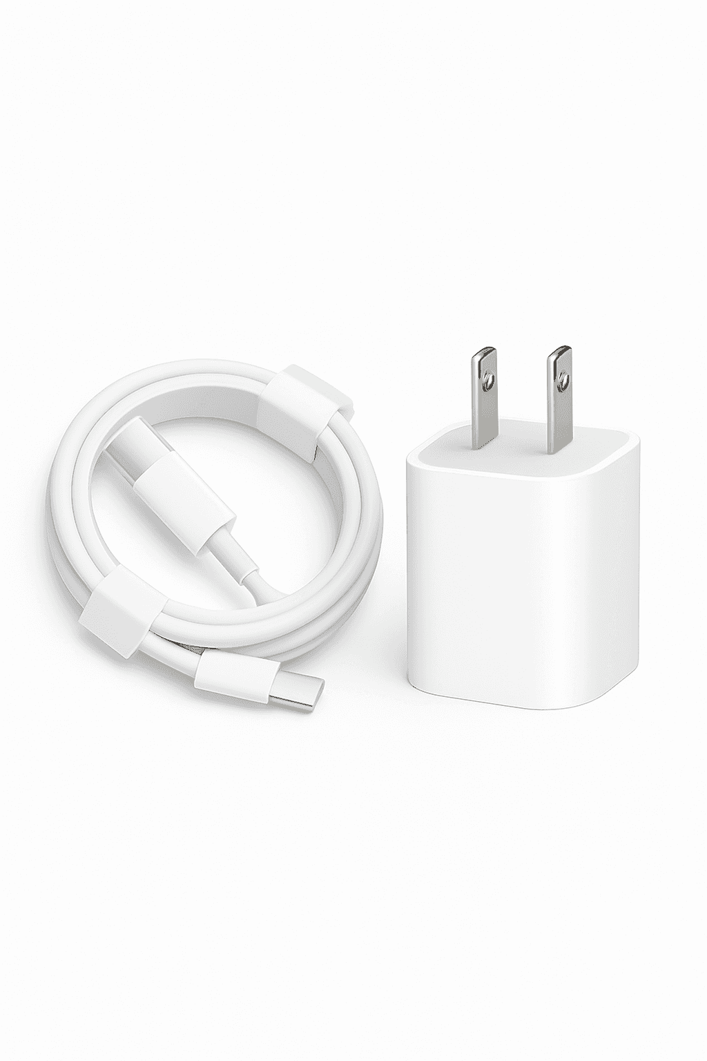 Unboxed White Wall Charger Adapter & Cable Set, photo 3 of 3