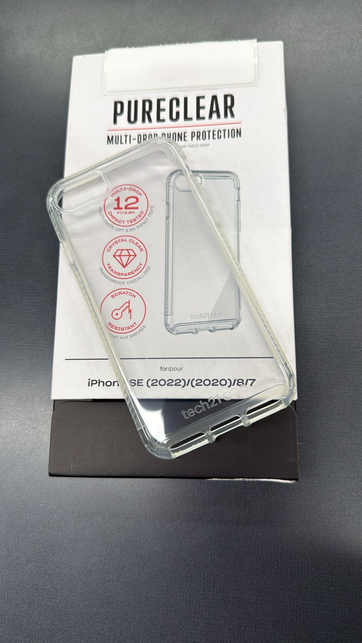 Crystal Clear Drop-Tested Case – iPhone SE (2022/2020), 8 & 7 – 12FT Impact Protection