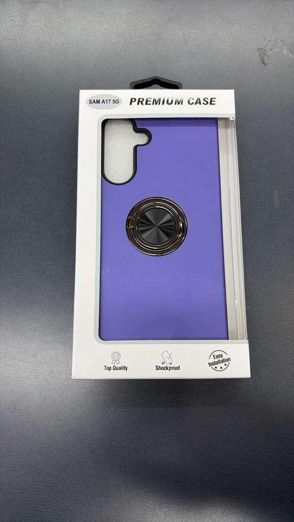 Samsung A17 5G Premium Case with Ring/Kickstand (Solid Purple)