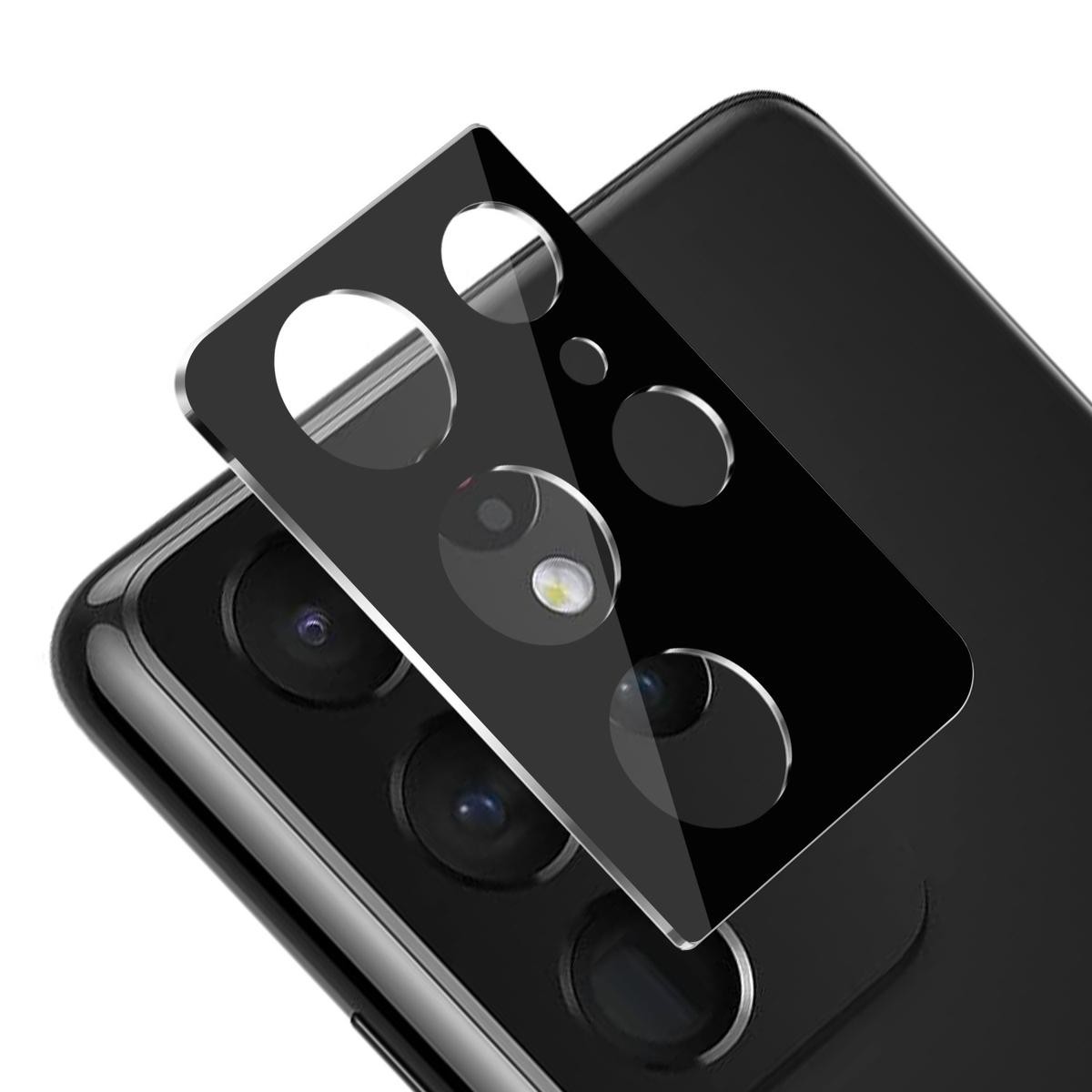 Samsung Galaxy S21 Ultra Black Camera Lens Protector Tempered Glass