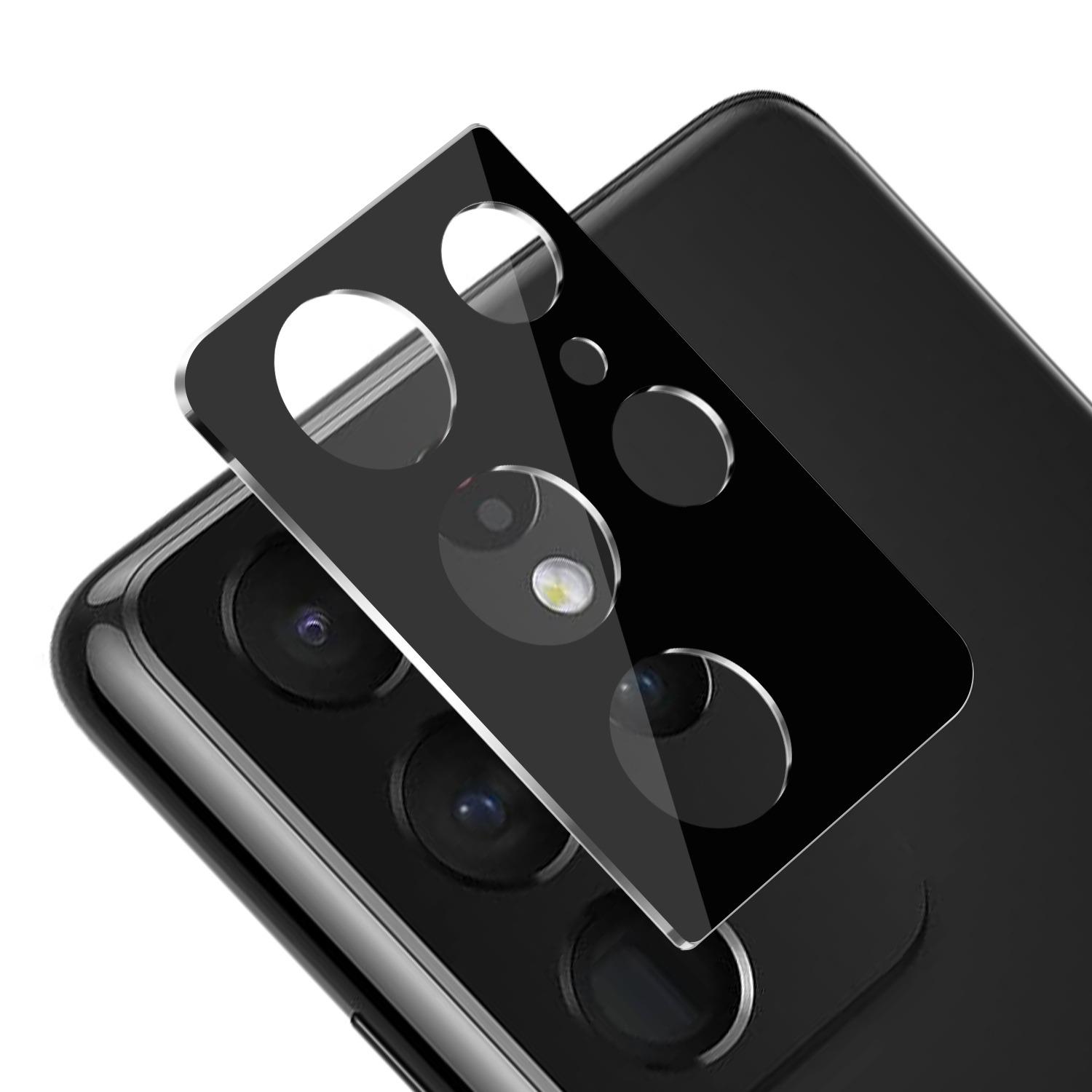 Samsung Galaxy S21 Ultra Black Camera Lens Protector Tempered Glass