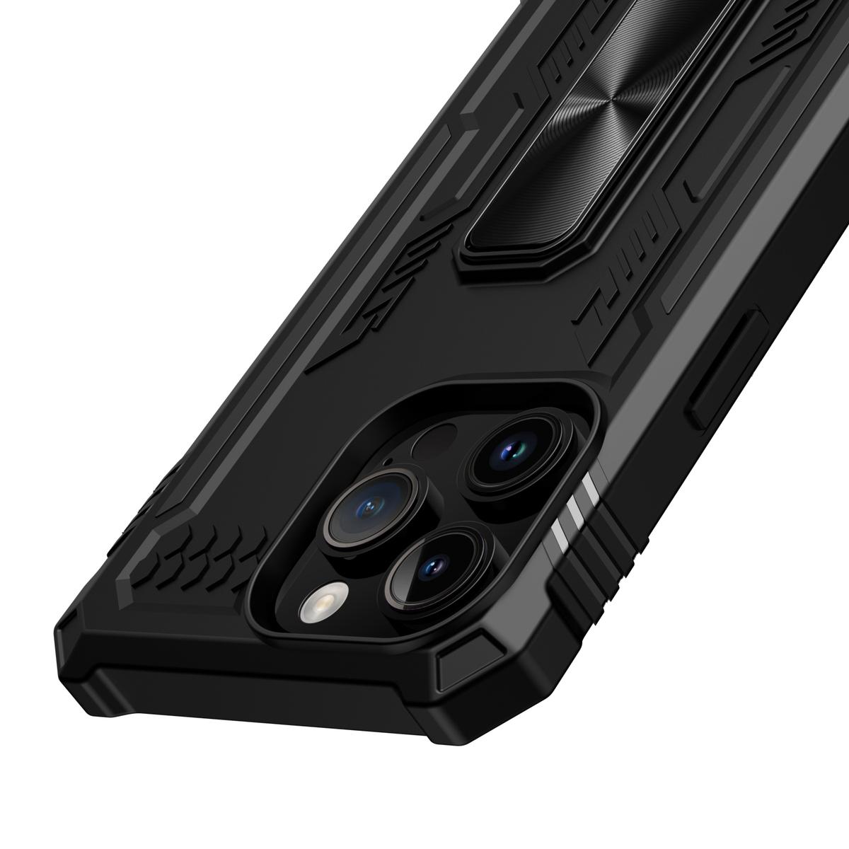 iPhone 15 Plus Mighty Zinc Alloy Kickstand Hybrid Case with UV Oil Finish – Premium Protection & Style, photo 2 of 5
