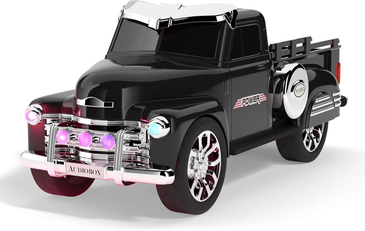 Audiobox TRK-5300BT Retro Car Toy Radio Ride with Bluetooth Truck Speaker- Black