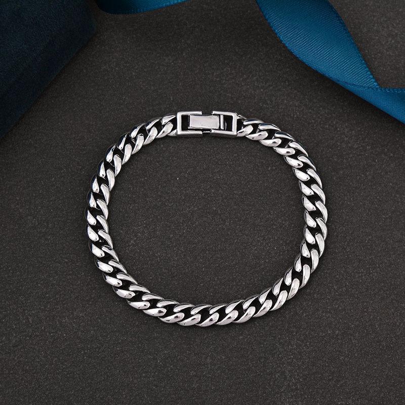 S925 sterling silver men's bracelet