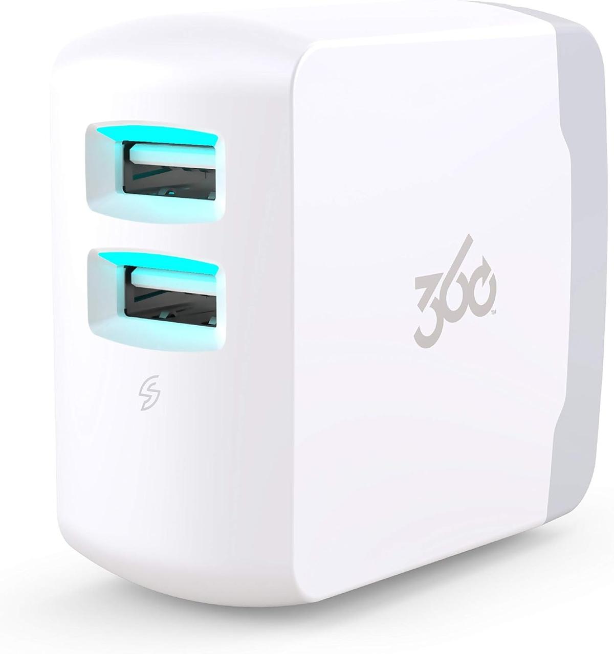 360 VIVID 4.8 PREMIUM WALL CHARGER WITH 2 USB PORTS, photo 3 of 3