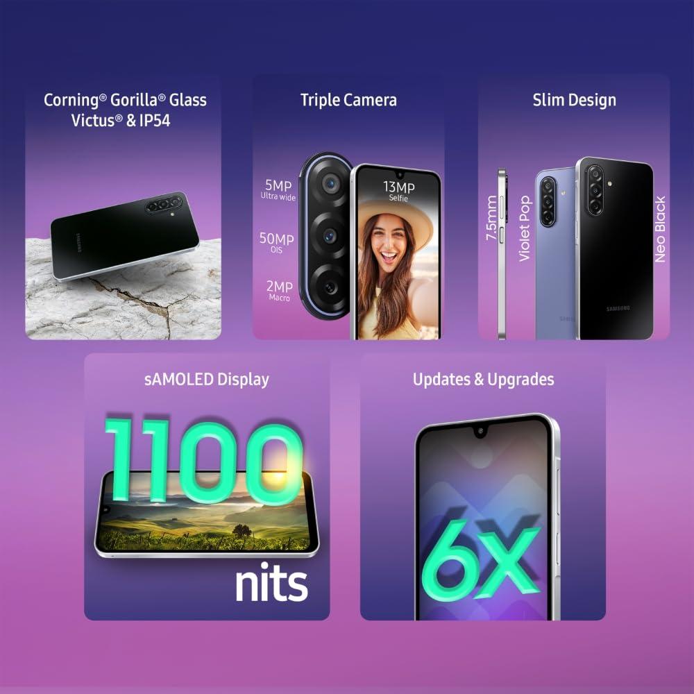 Samsung Galaxy F17 5G, Neo Black & Violet Pop (4GB, 128GB) | Dual Sim | Brand New | ! Year Warranty, photo 4 of 4