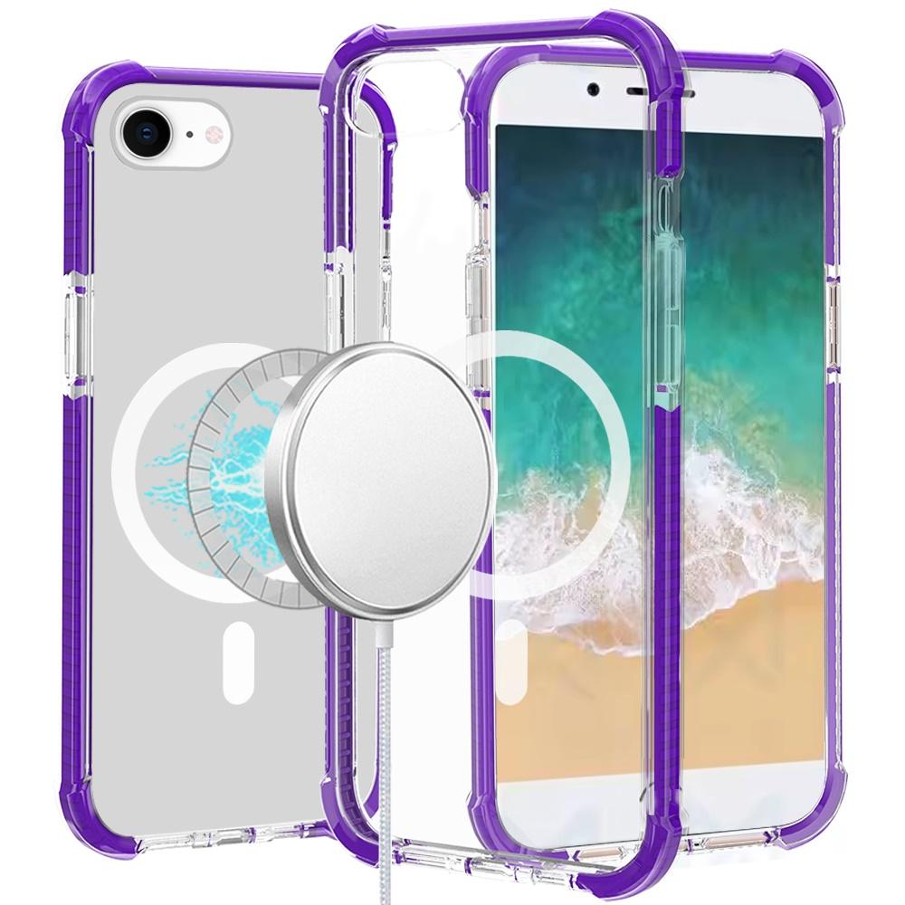 iPhone 16E / SE4 Acrylic Magnetic Circle Hybrid Case – 2.5mm Transparent Shockproof MagSafe-Ready Cover, photo 5 of 9