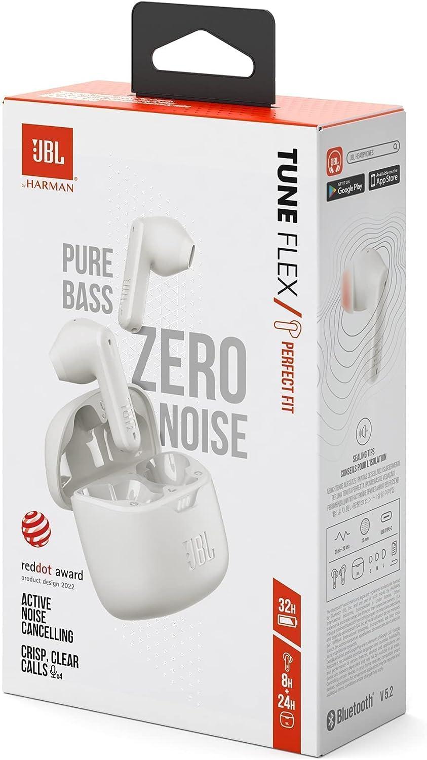JBL Tune Flex - True Wireless Noise Cancelling Earbuds - WHITE