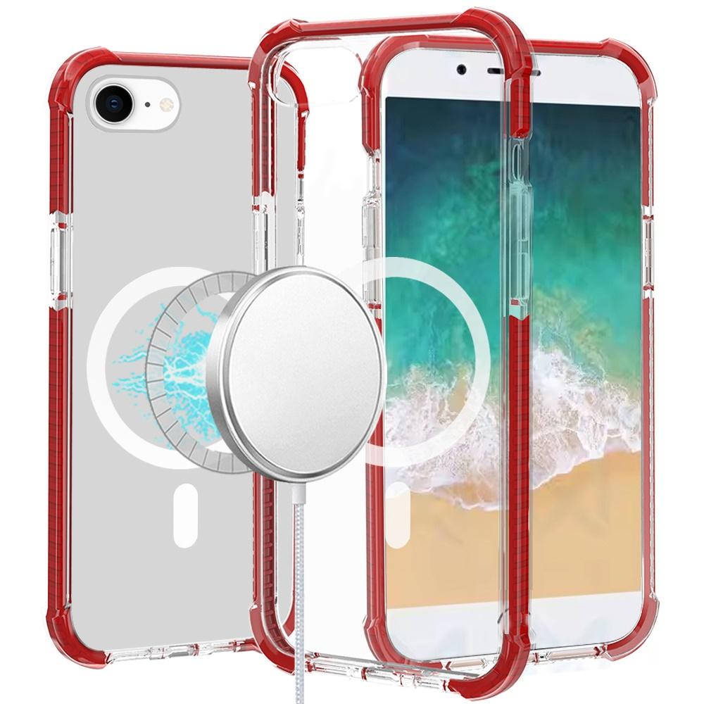 iPhone 16E / SE4 Acrylic Magnetic Circle Hybrid Case – 2.5mm Transparent Shockproof MagSafe-Ready Cover, photo 7 of 9
