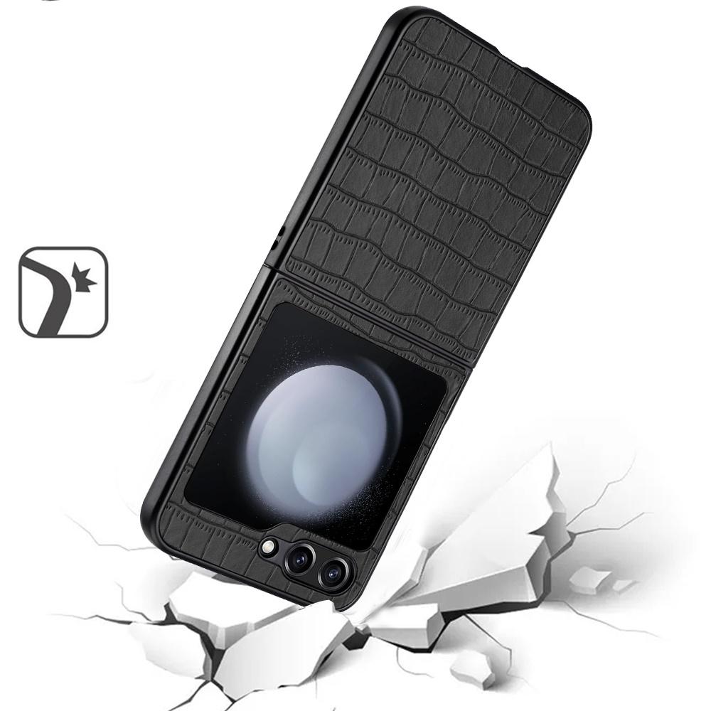 Luxury PU Vegan Leather Hard Case for Samsung Z Flip 6 – Premium Protection & Style, photo 2 of 6