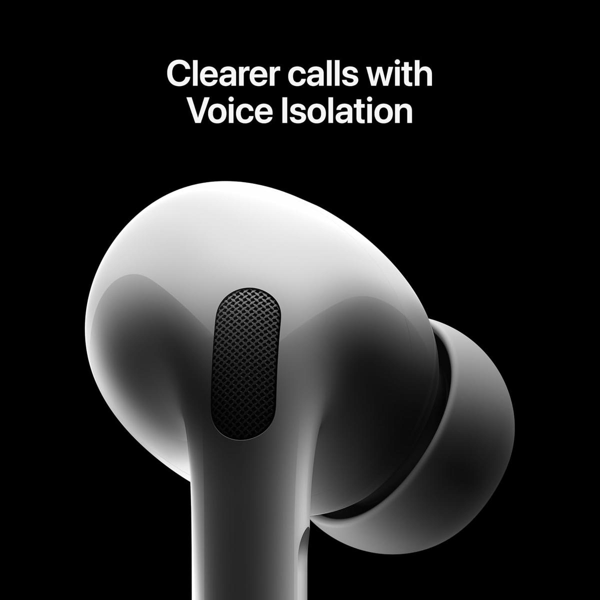 Apple AirPods Pro 2 Wireless Earbuds, Active Noise Cancellation, Hearing Aid Feature, Bluetooth Headphones, Transparency, Personalized Spatial Audio, High-Fidelity Sound, H2 Chip, USB-C Charging, photo 4 of 6
