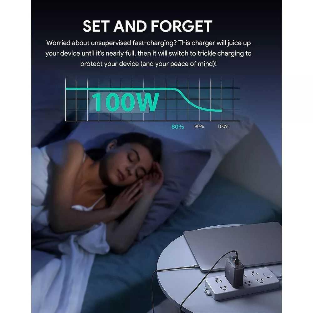 AUKEY PA-B7S VoltApex II Mix S 100W 4-Port PD Wall Charger, photo 4 of 8