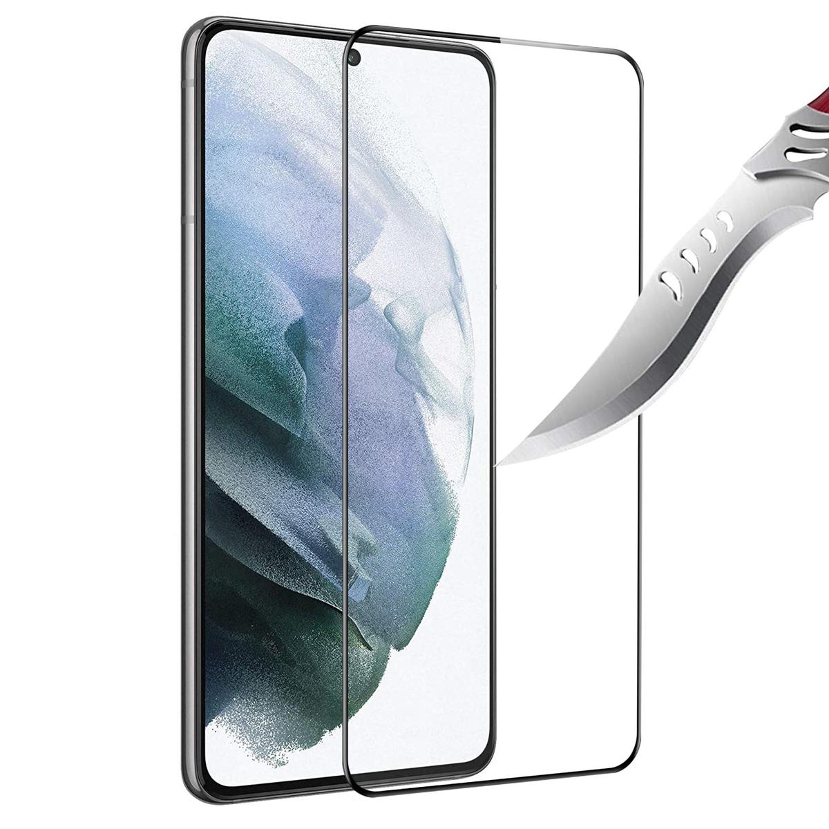 Samsung Galaxy S21 Plus Black Edge Tempered Glass Screen Protector, photo 2 of 2