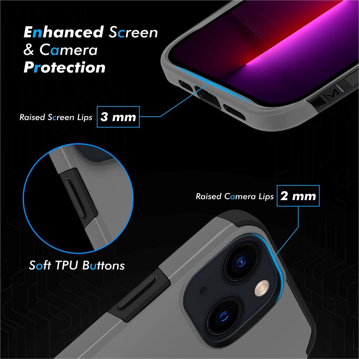 iPhone 13 Pro Premium Minimalistic Slim Tough Shockproof Hybrid Case Cover – Sleek & Durable Protection, photo 8 of 11