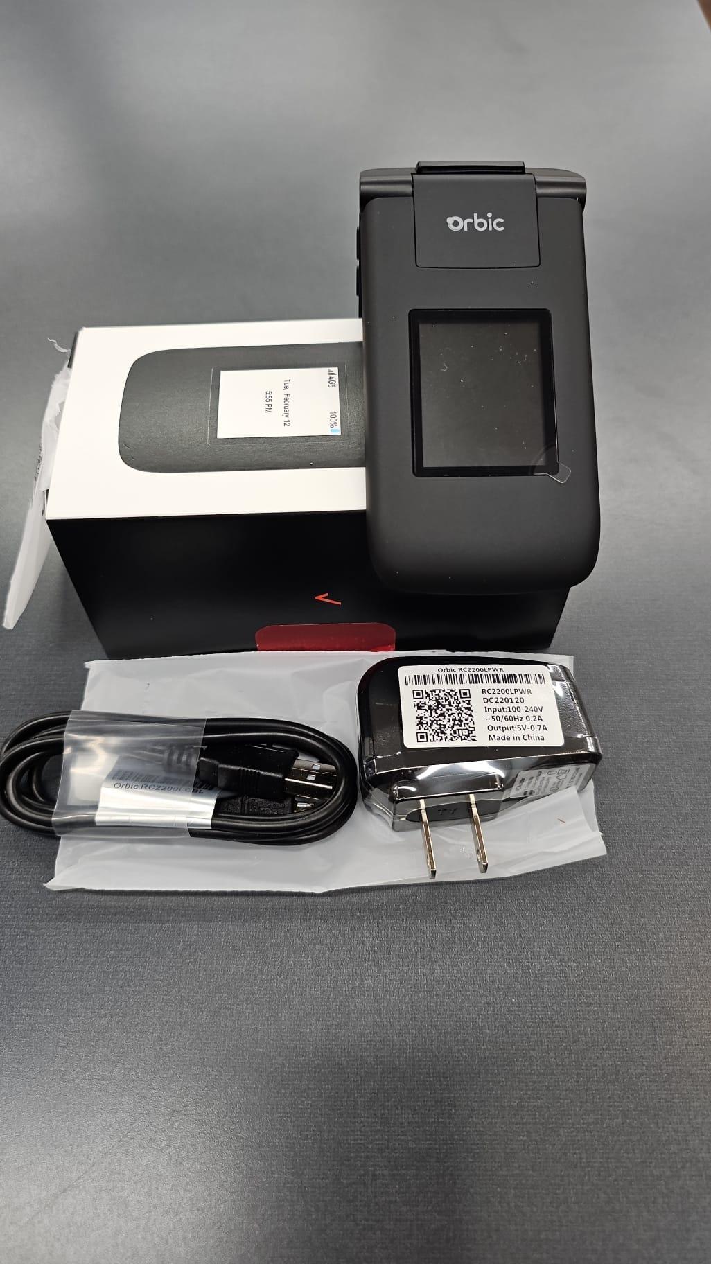 Orbic Journey V Verizon Postpaid 4g LTE 8GB Flip Phone - Black Not refurbish ( original parts)