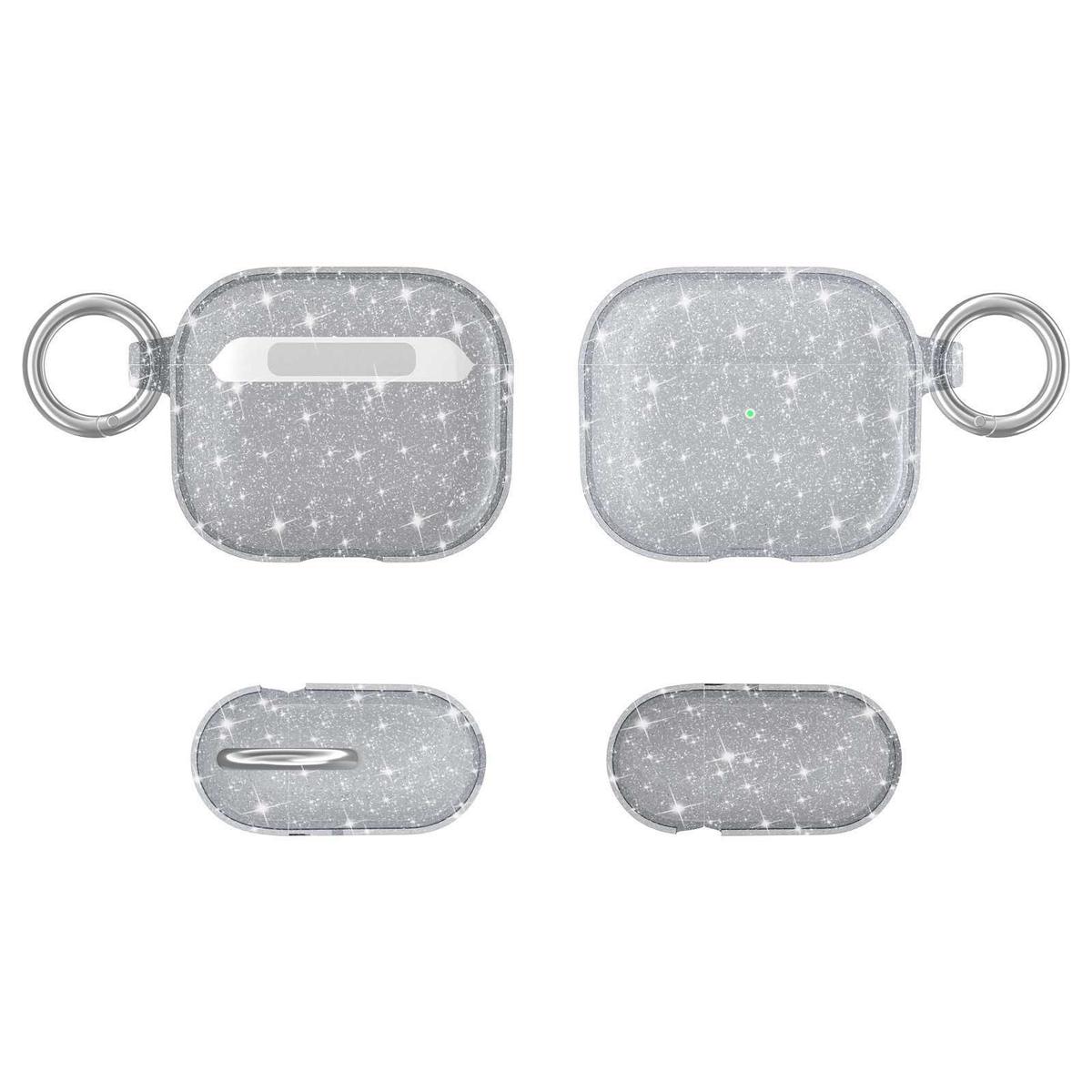 AirPods Pro Glitter Shimmer Transparent Hybrid Case Cover - Smoke, photo 3 of 3