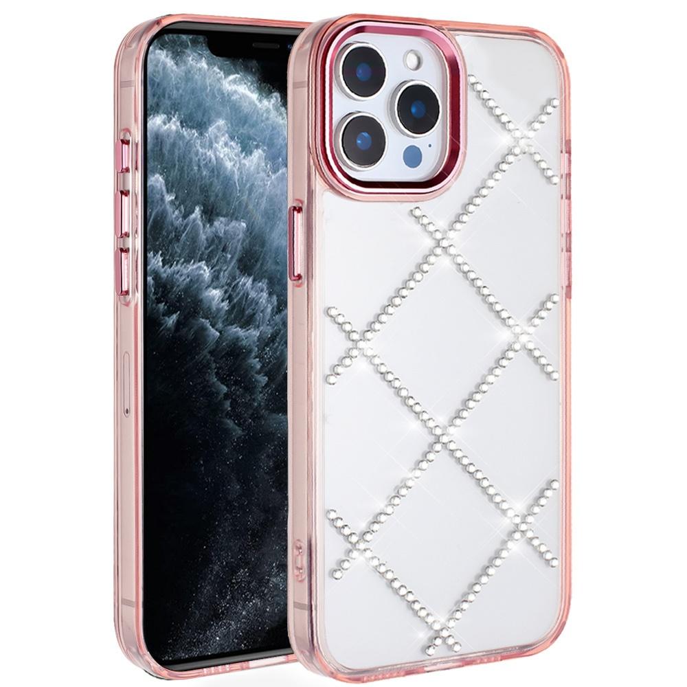 Apple iPhone 11 Pro MAX (XI6.5) Gem Glitter Diamond Transparent Colorful TPU Hybrid Case Cover, photo 3 of 4