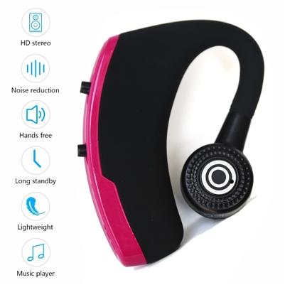 Sporty Bluetooth Earpieces with Microphone and Music 918M in Red