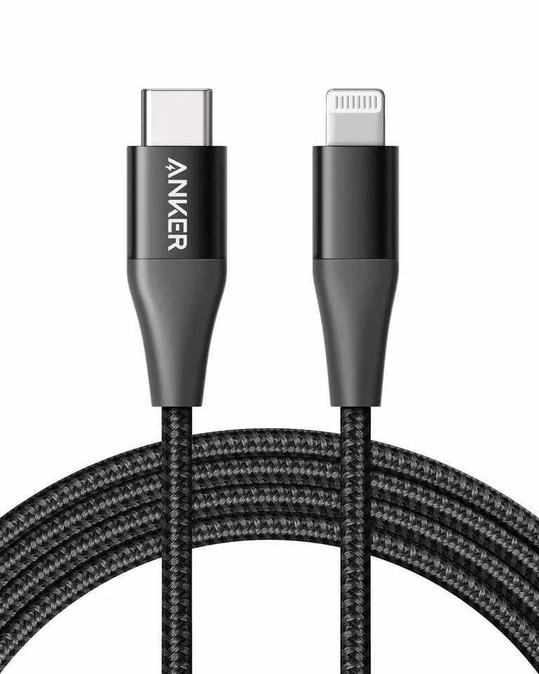Anker USB C to Lightning Cable 6ft Mfi Certified Nylon Braided for iPhone 11-11 pro-11 pro max- 12-12 pro max- 13- 13 pro max- 13 mini- 12 mini- XR