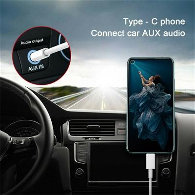 TYPE-C to 3.5mm Jack AUX Audio Adapter Cable in White, photo 3 of 4