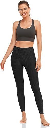GIPPRO Women's High Waist Yoga Pants Tummy Control Butt Lifting Leggings Textured Anti Cellulite Tights 7/8 ( Buy one get another for free ), photo 4 of 4