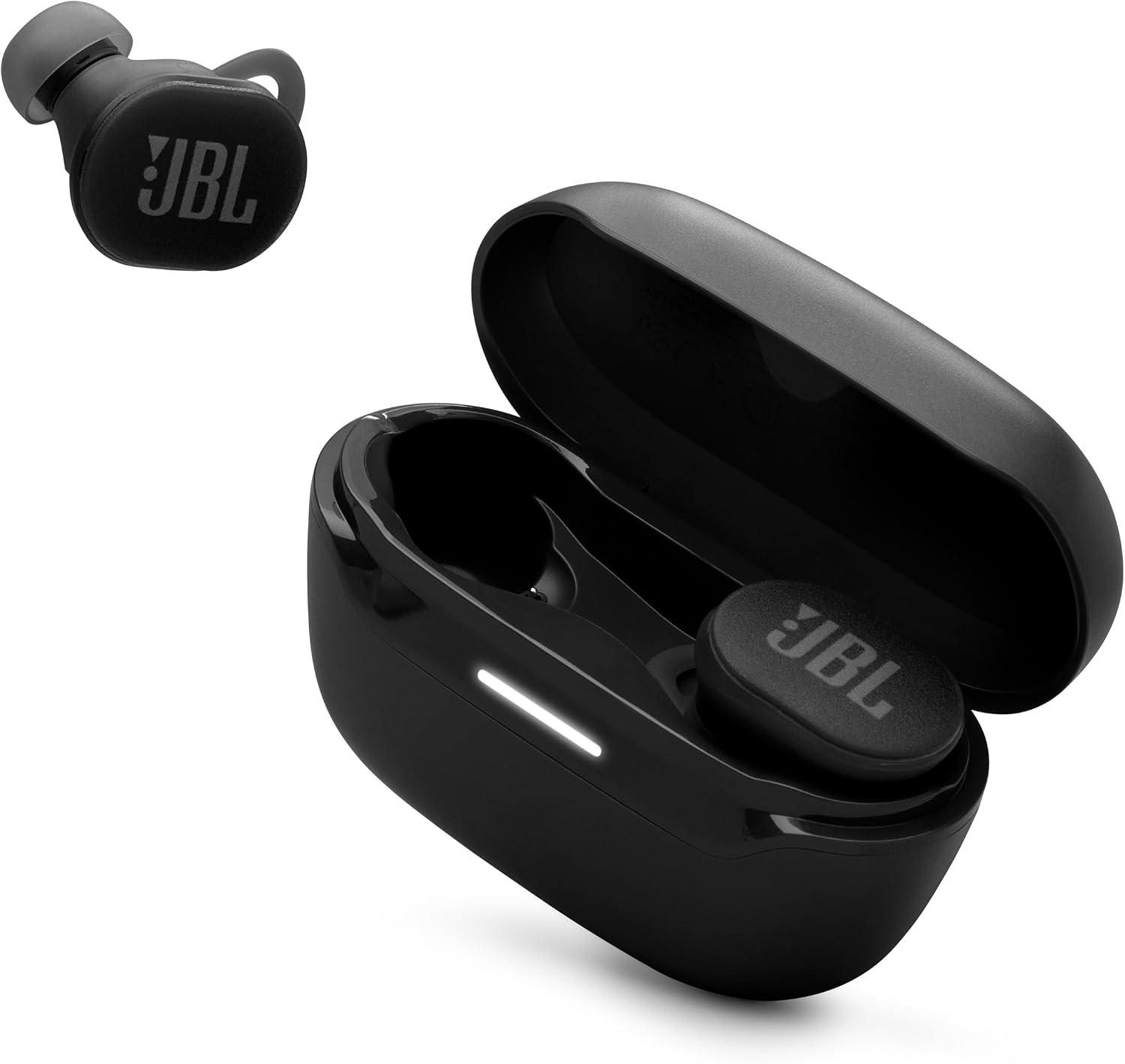 JBL Endurance Race 2 - True Wireless Earbuds - Black Waterproof and dustproof, Ergonomic wing enhancer with Twistlock technology, Enhance your work-out with Sports Mode