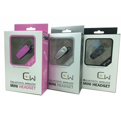 Bluetooth MINI Headset BT516 style, with ear hook, Bluetooth V3.0, in Black, photo 2 of 2