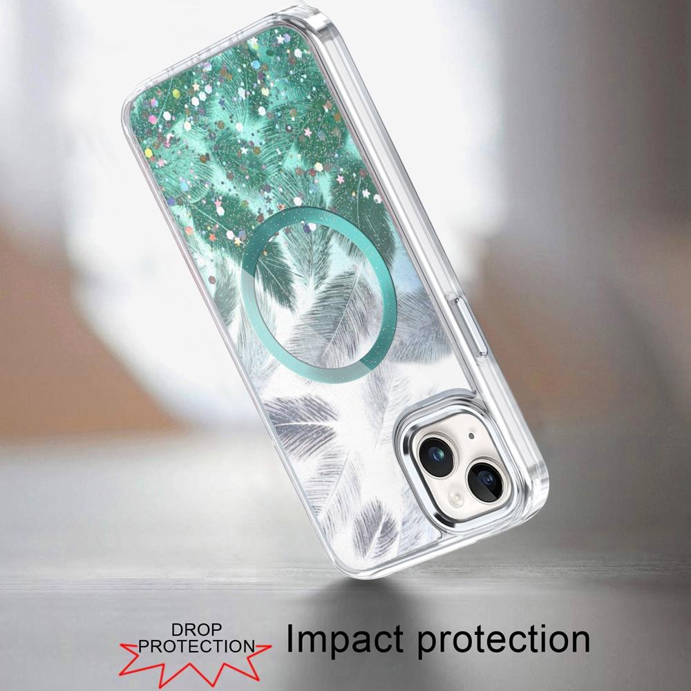 iPhone 14 PLUS Epoxy Glitter Shimmer Hybrid Case with [Magnetic Circle] | Sparkling Shockproof Transparent Cover, photo 10 of 13